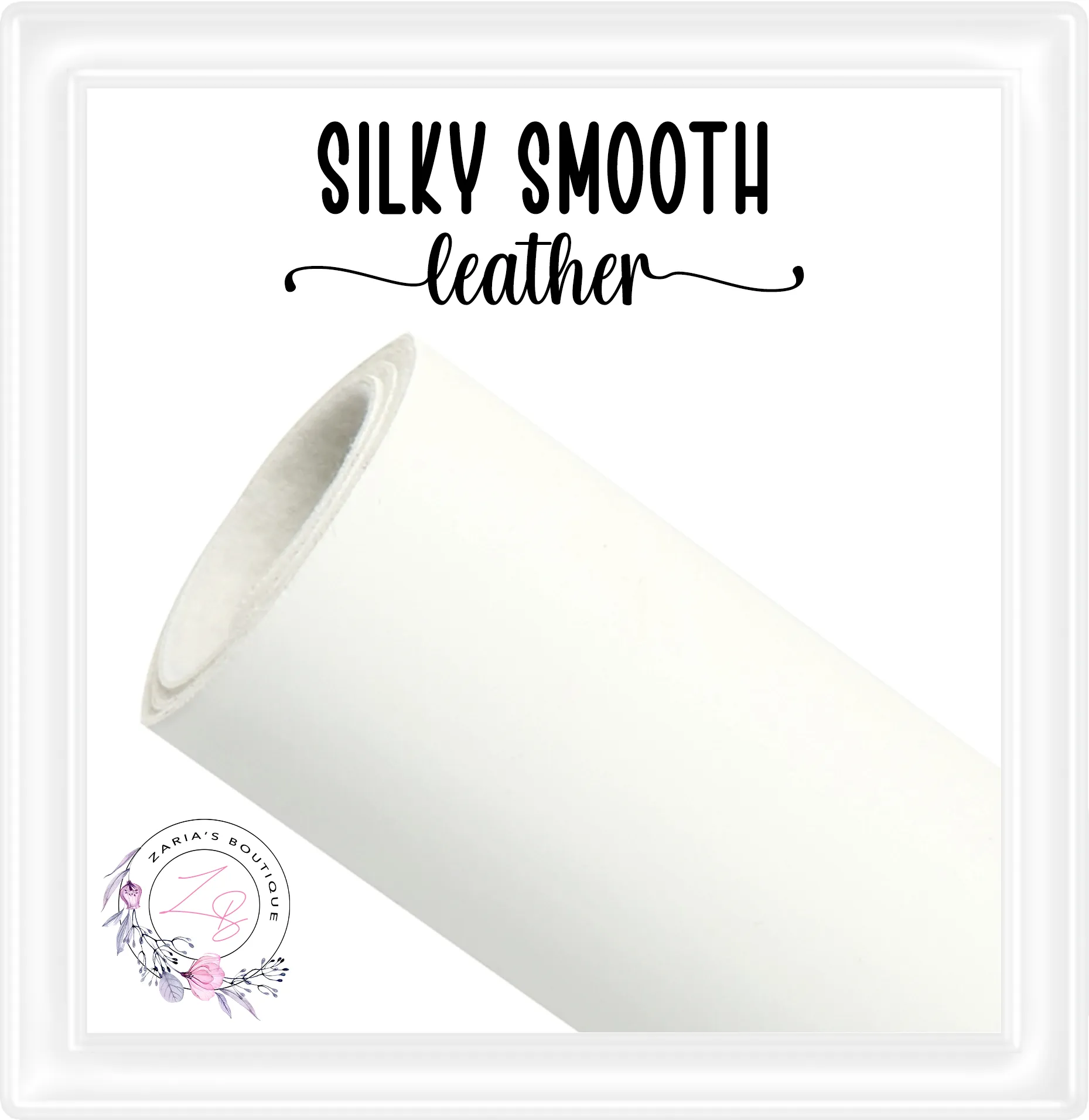 ⋅ Daisy White ⋅ Silky Smooth Premium Vegan Faux Leather ⋅ 0.90mm ⋅