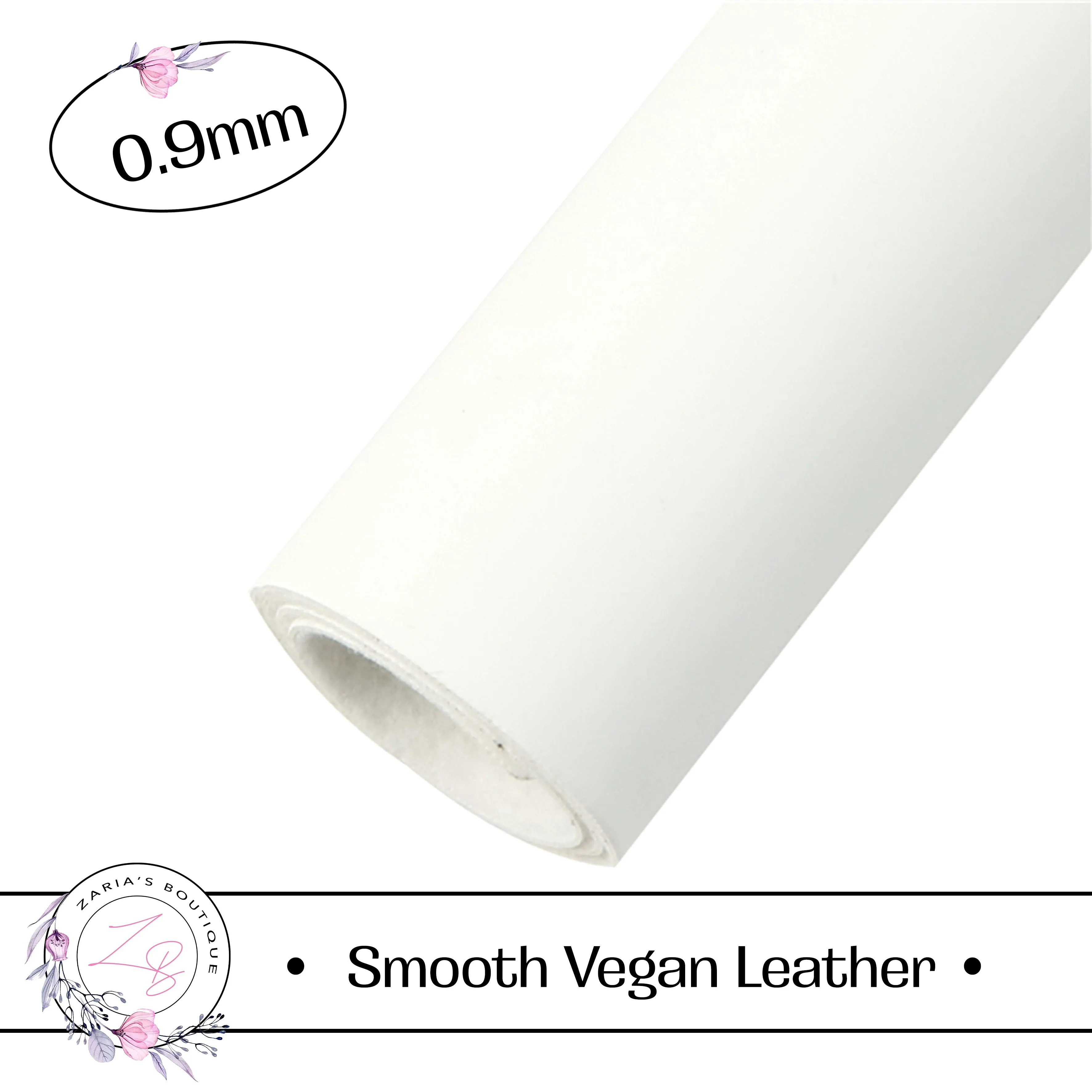 ⋅ Daisy White ⋅ Silky Smooth Premium Vegan Faux Leather ⋅ 0.90mm ⋅