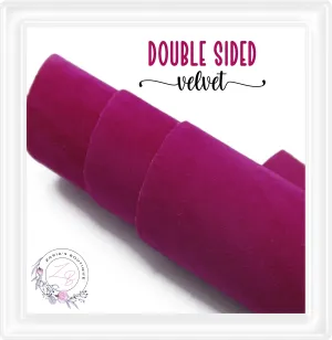⋅  Double-Sided Velvet  ⋅  FUCHSIA PINK ⋅ 0.88mm  ⋅