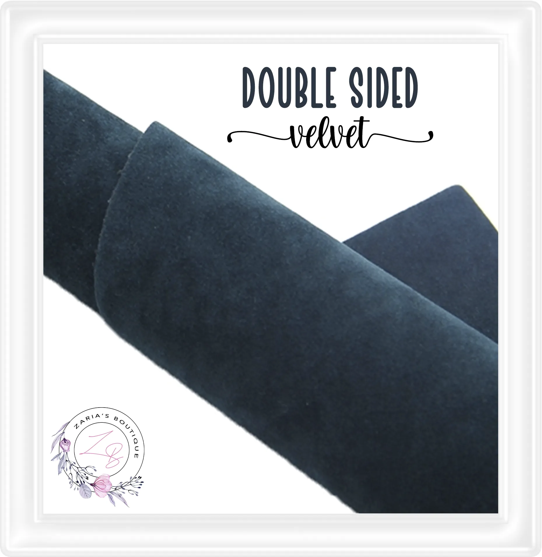 ⋅  Double-Sided Velvet  ⋅  PEACOCK ⋅ 0.88mm  ⋅
