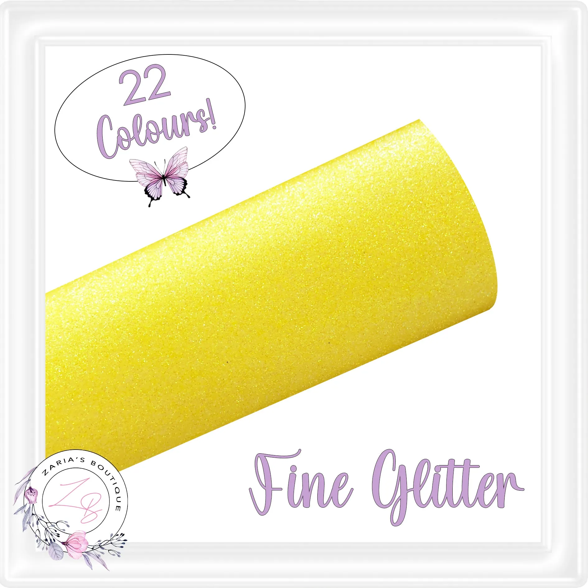 • Fine Glitter • Pineapple Yellow •