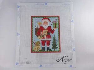 * Kelly Clark Studio KCN 107 Classic Santa with Puppy