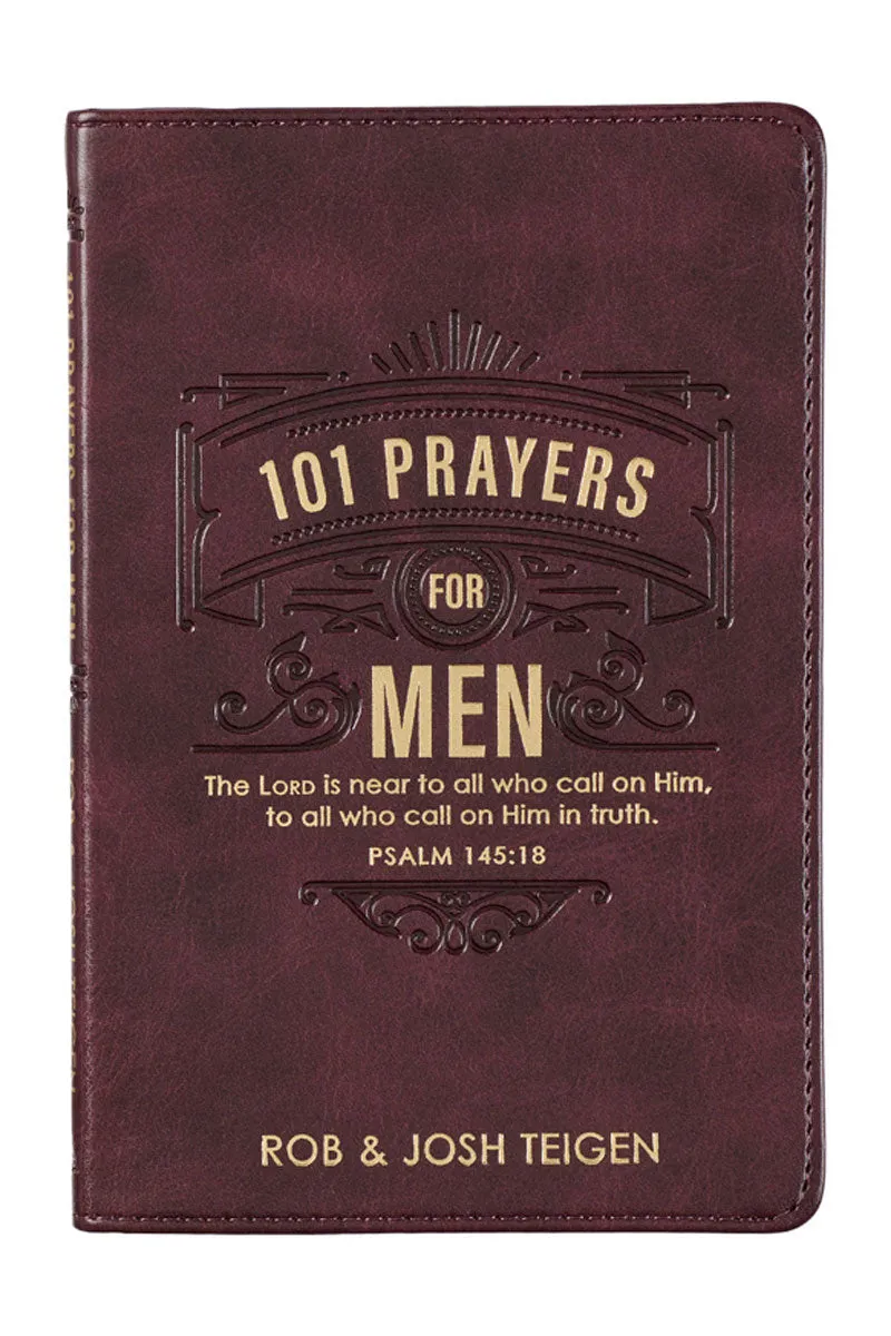 101 Prayers For Men LuxLeather Book
