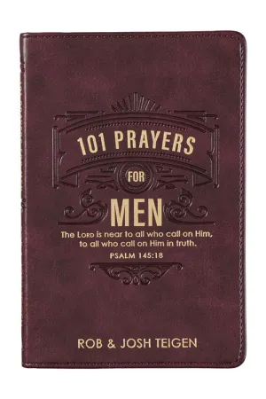 101 Prayers For Men LuxLeather Book