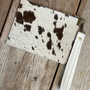 111 Make-up bag - Chocolate & White w/ Watermelon Wine