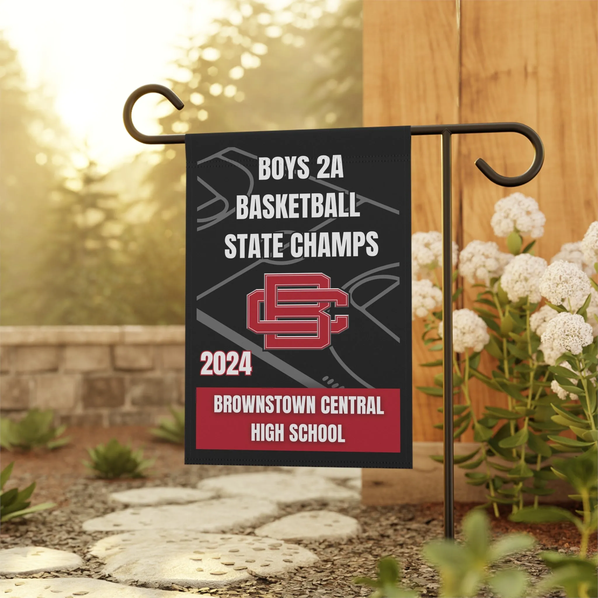 2024 Brownstown State Champs Garden Flag Garden Banner