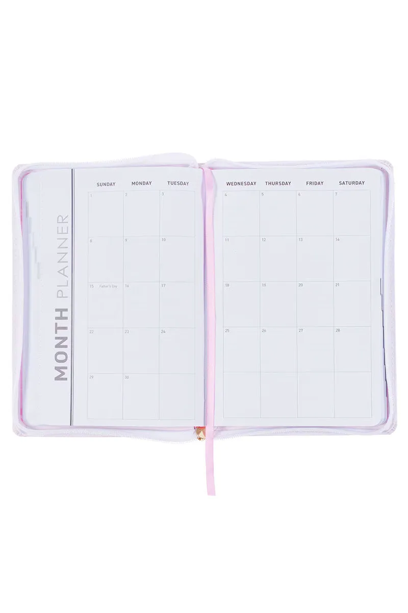 2025 Trust in the Lord Blush Pink LuxLeather Zippered Executive Planner