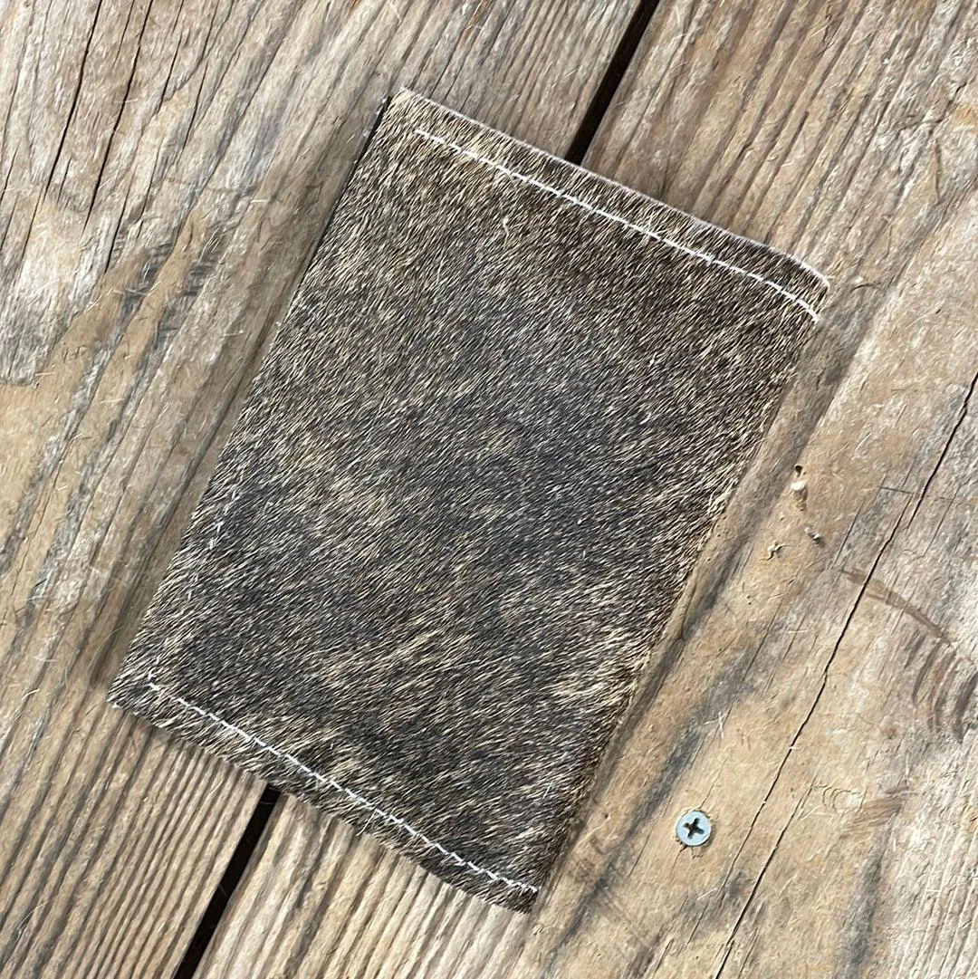 216 Passport Cover - Brindle w/ Ivory Rose