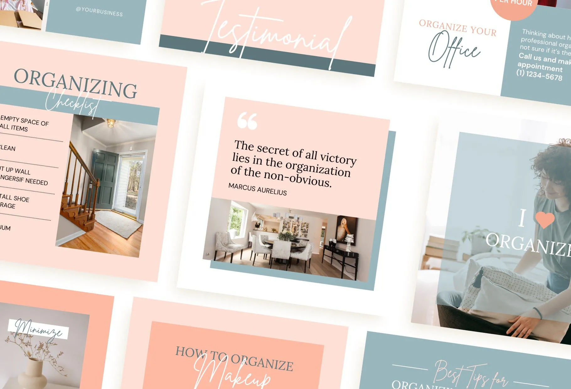 30 Home Organization Instagram Post Canva Templates