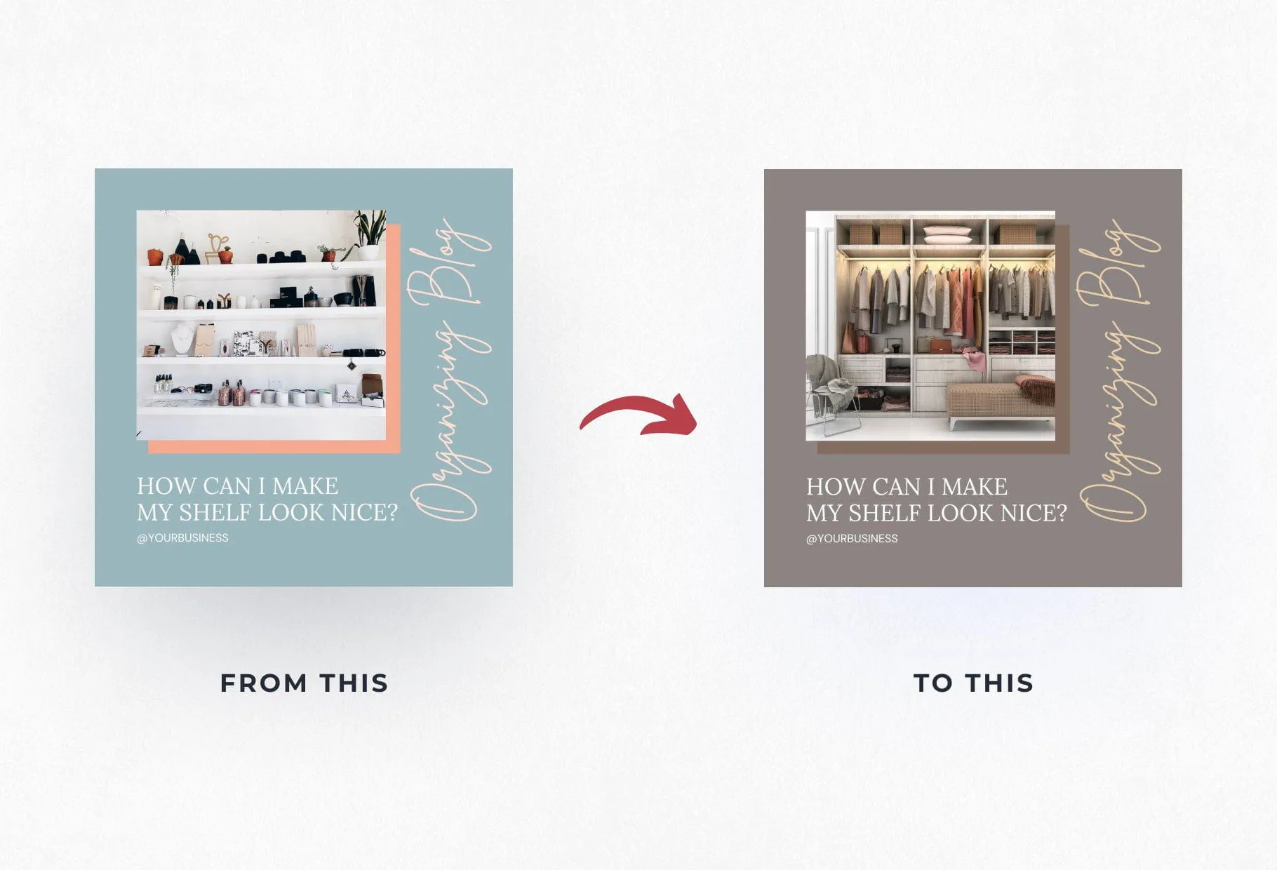 30 Home Organization Instagram Post Canva Templates