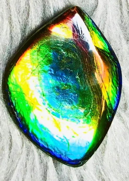 35  x 26 mm  Natural  Free Form . FFN 332 Ammolite  ナチュラル　ルース　アンモライト