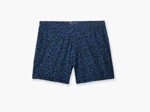 4" Pocket Lounge Short ~ Midnight Leopard