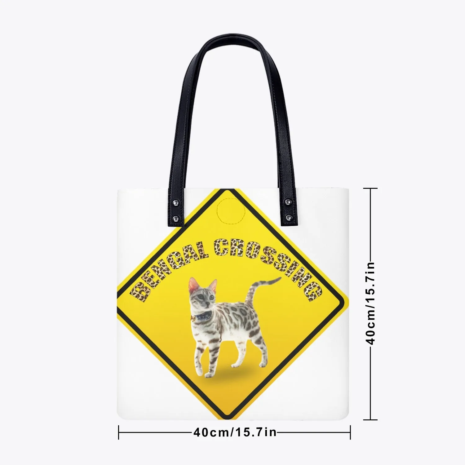 567. Bengal Crossing Large Regular PU Leather Tote Bags