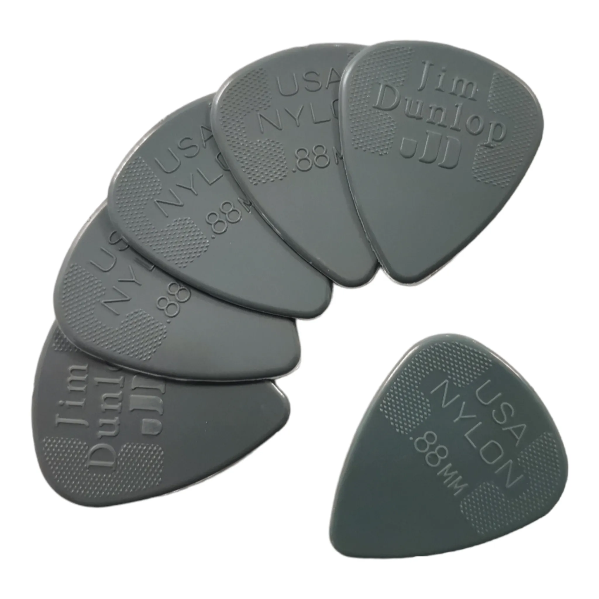 6 x Dunlop Nylon Standard Guitar Picks .88mm