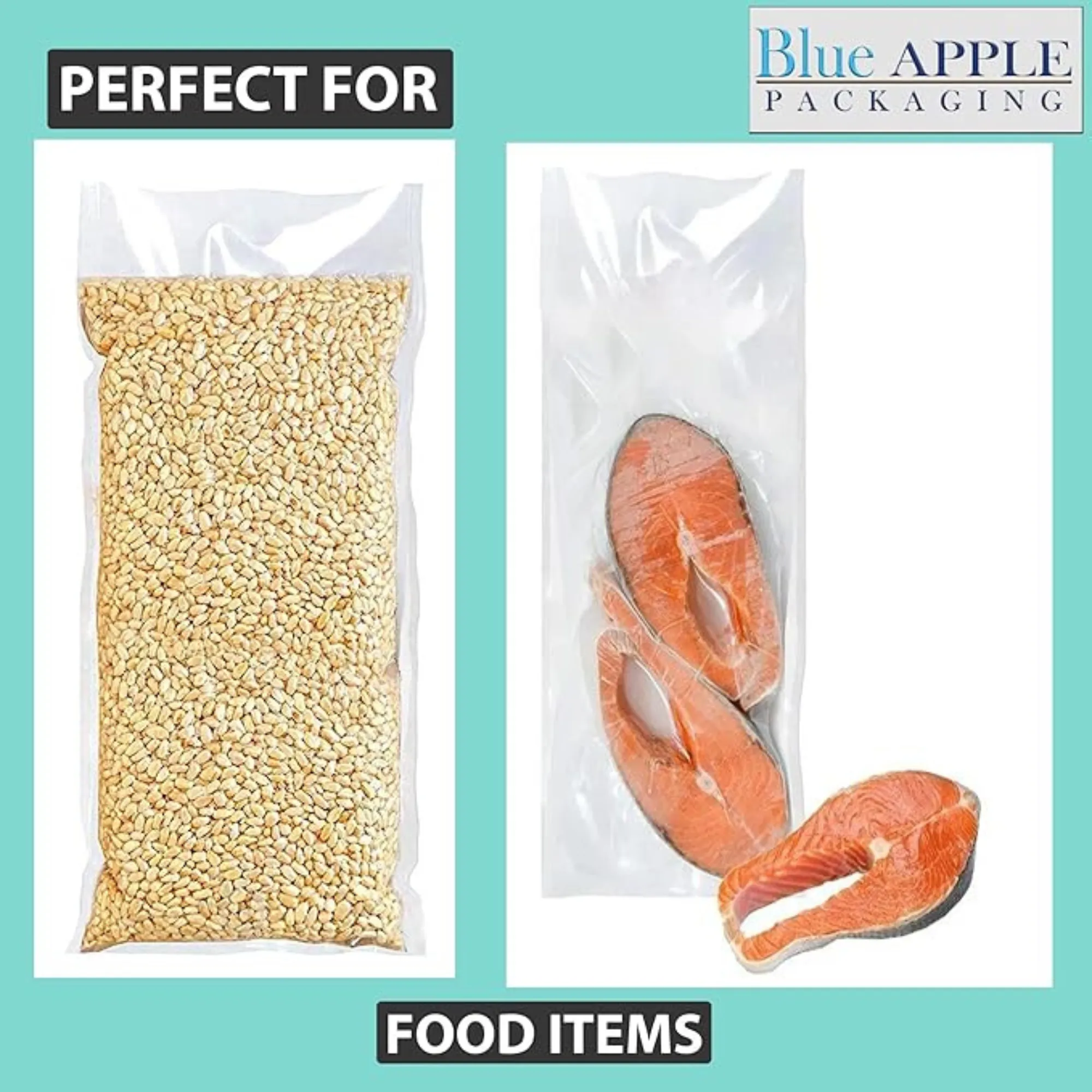 6X8 inches Vacuum Pouches Laminated 3 Mil Poly-Nylon (PN)