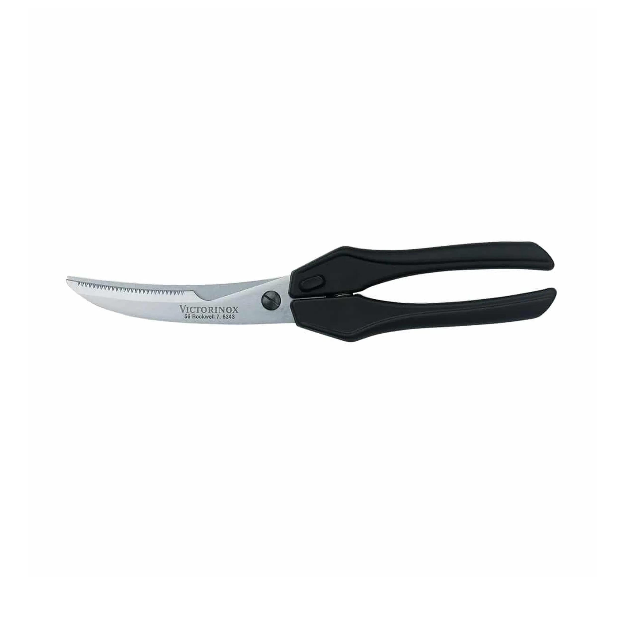 7.6343 Poultry Shears Stainless Black Nylon Handle