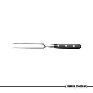 7.7133.18 Forged Chefs Fork Black Nylon Handle 7"