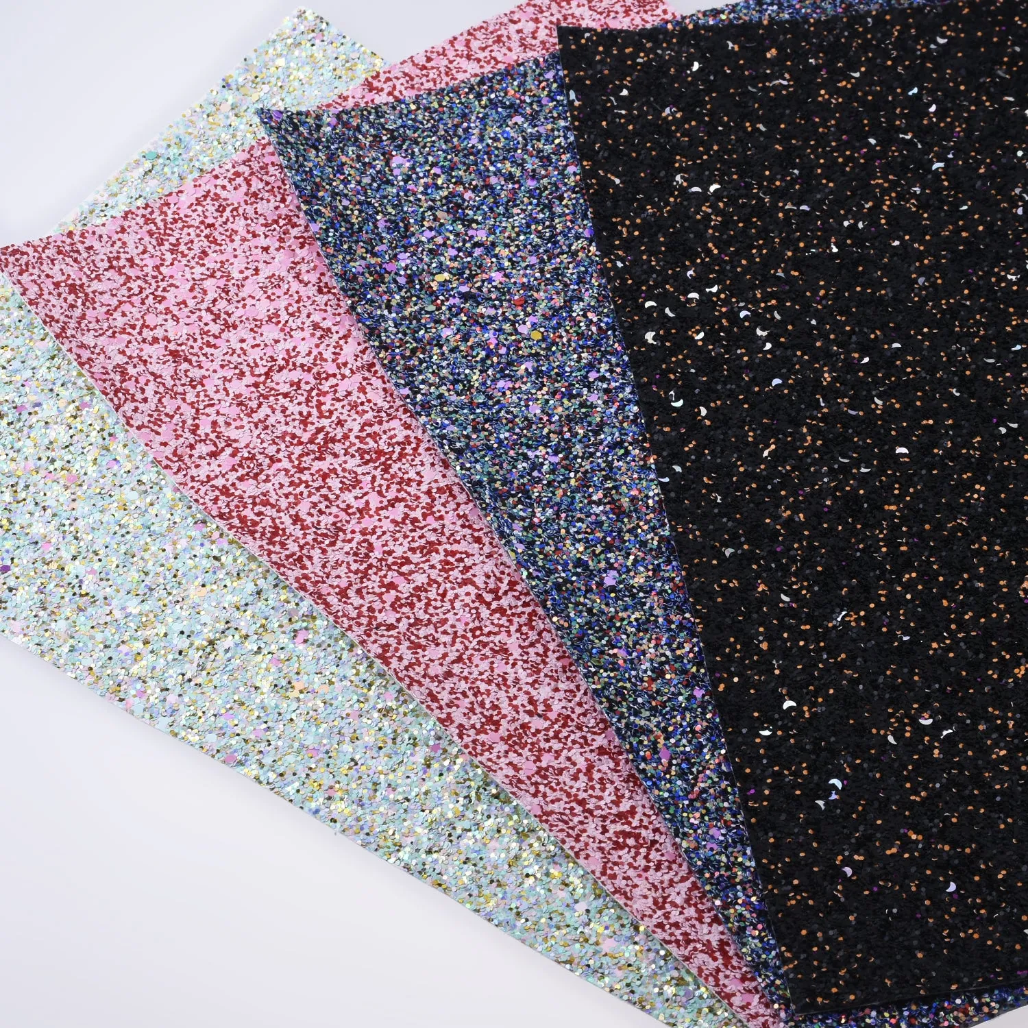 8*12" Special Glitter Faux vegan fake Leather sheets Glitter PU fabric Hair Bow Material 1pcs 102634