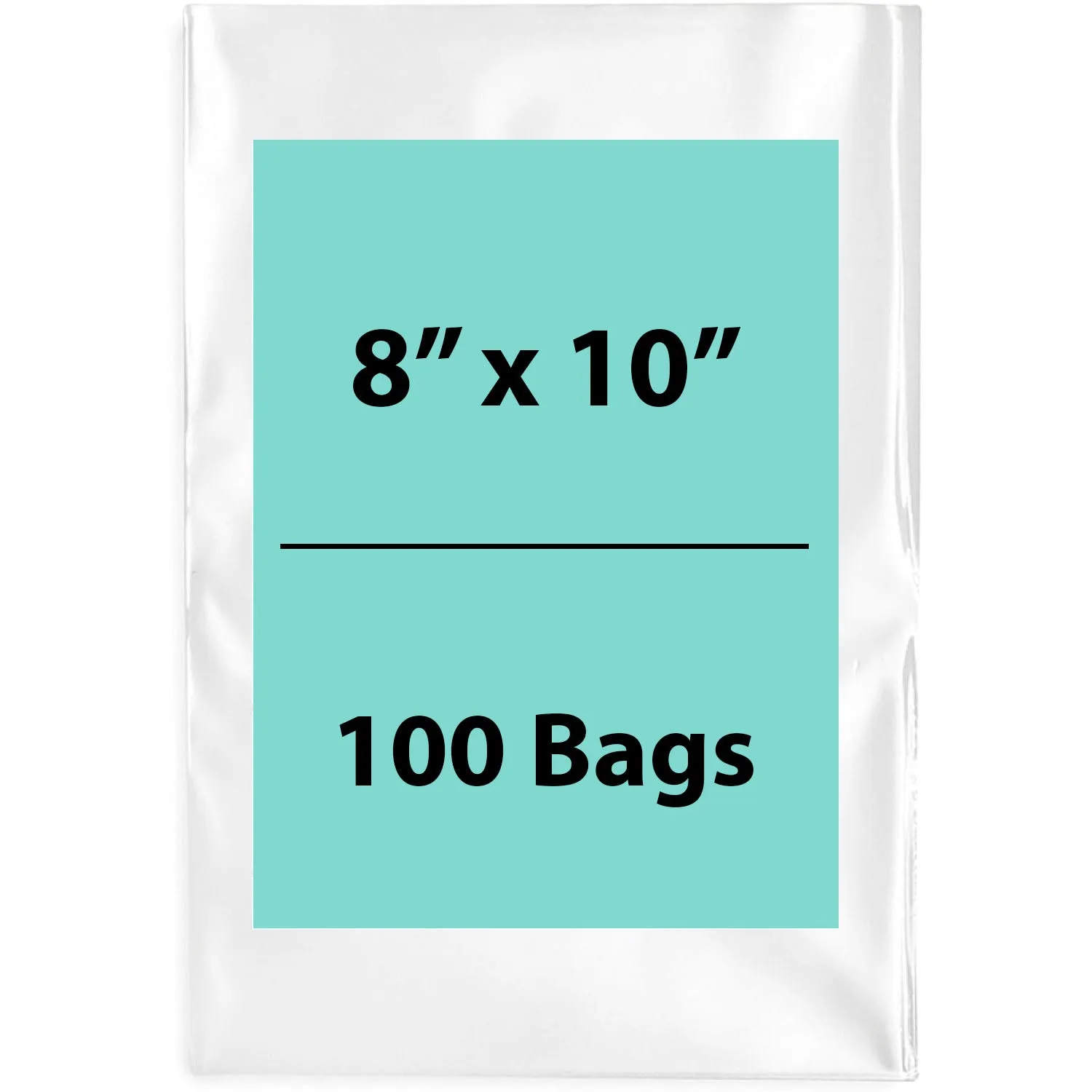 8X10 inches Clear Flat Poly Bags 6Mil Open Top (LDPE)