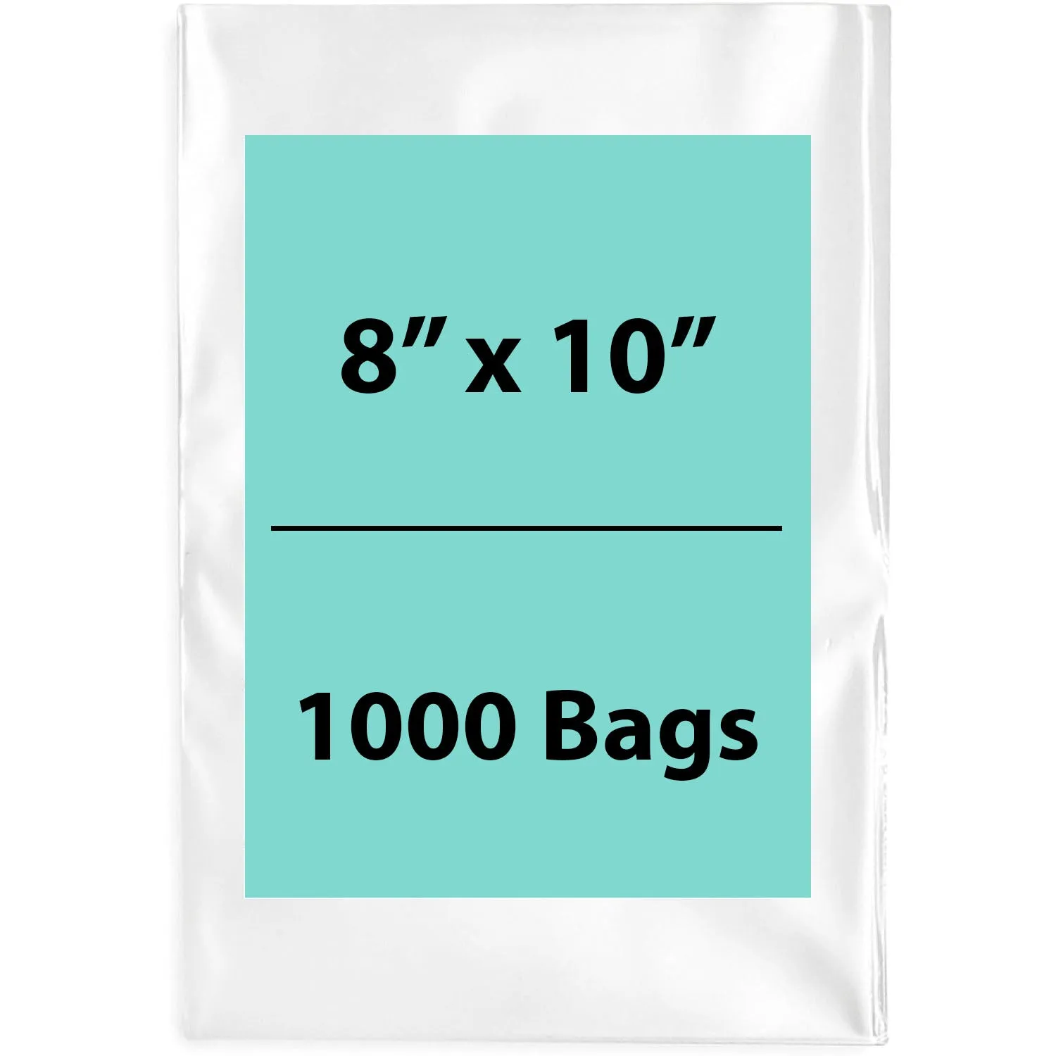 8X10 inches Clear Flat Poly Bags 6Mil Open Top (LDPE)
