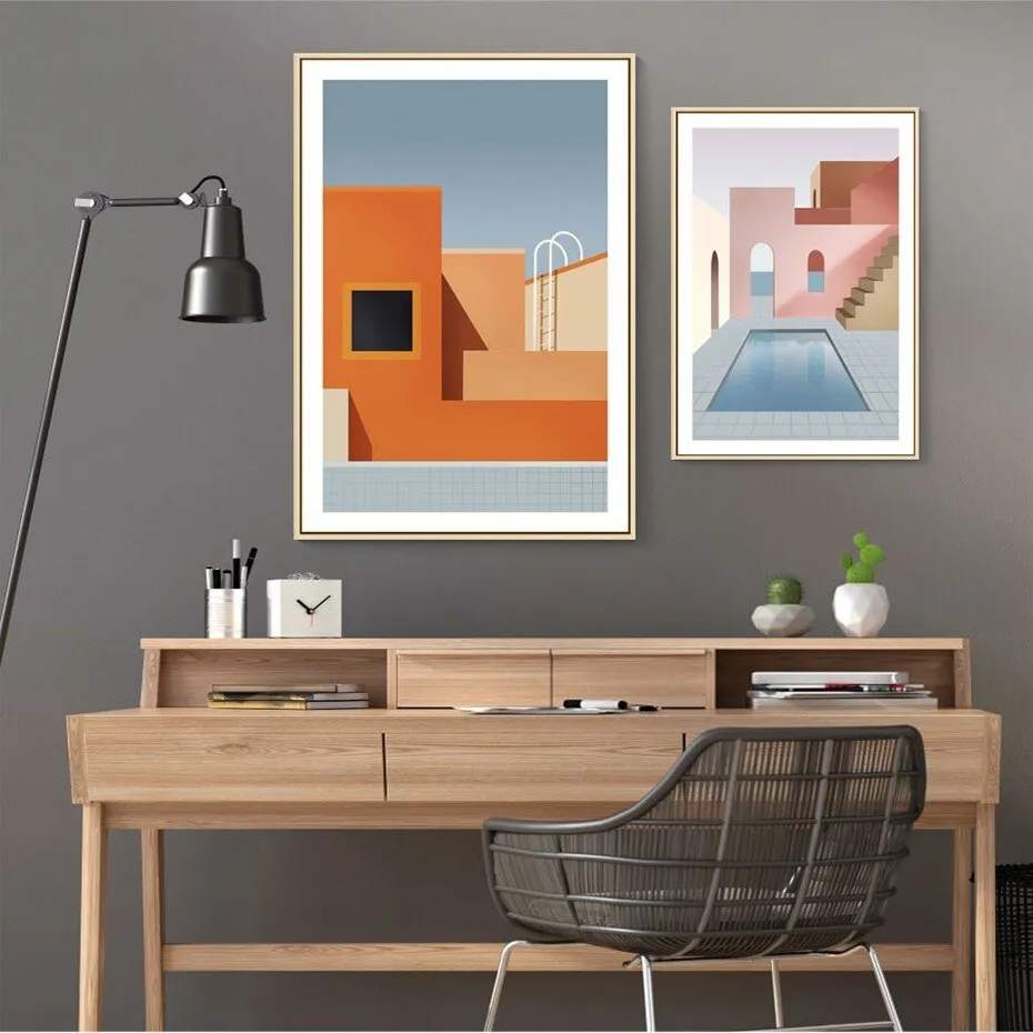 Abstract Still Life Scandinavia Geometric Wall Art