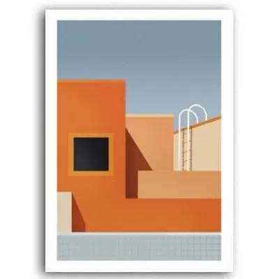 Abstract Still Life Scandinavia Geometric Wall Art
