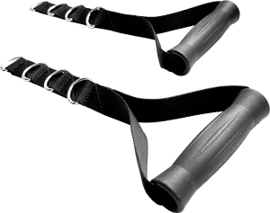 Adjustable Nylon Strap Handle - Pair | Cable Attachment