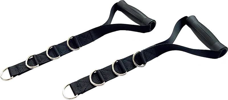 Adjustable Nylon Strap Handle - Pair | Cable Attachment