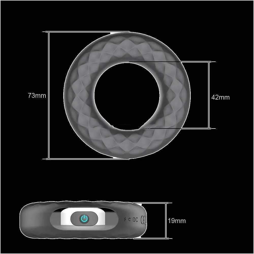 AdultLuxe 10 Mode Ejaculation Delay Rechargeable Vibrating Cock Ring