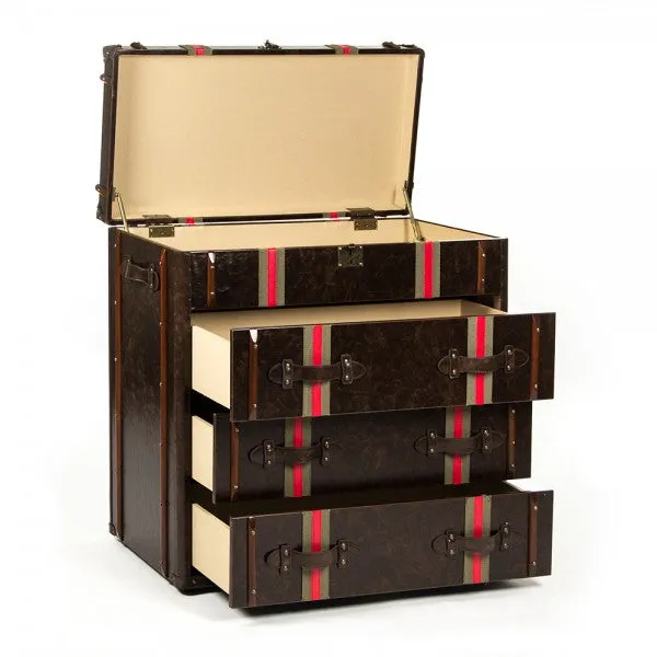 Alfie Brass & Wood Chest of Drawers
