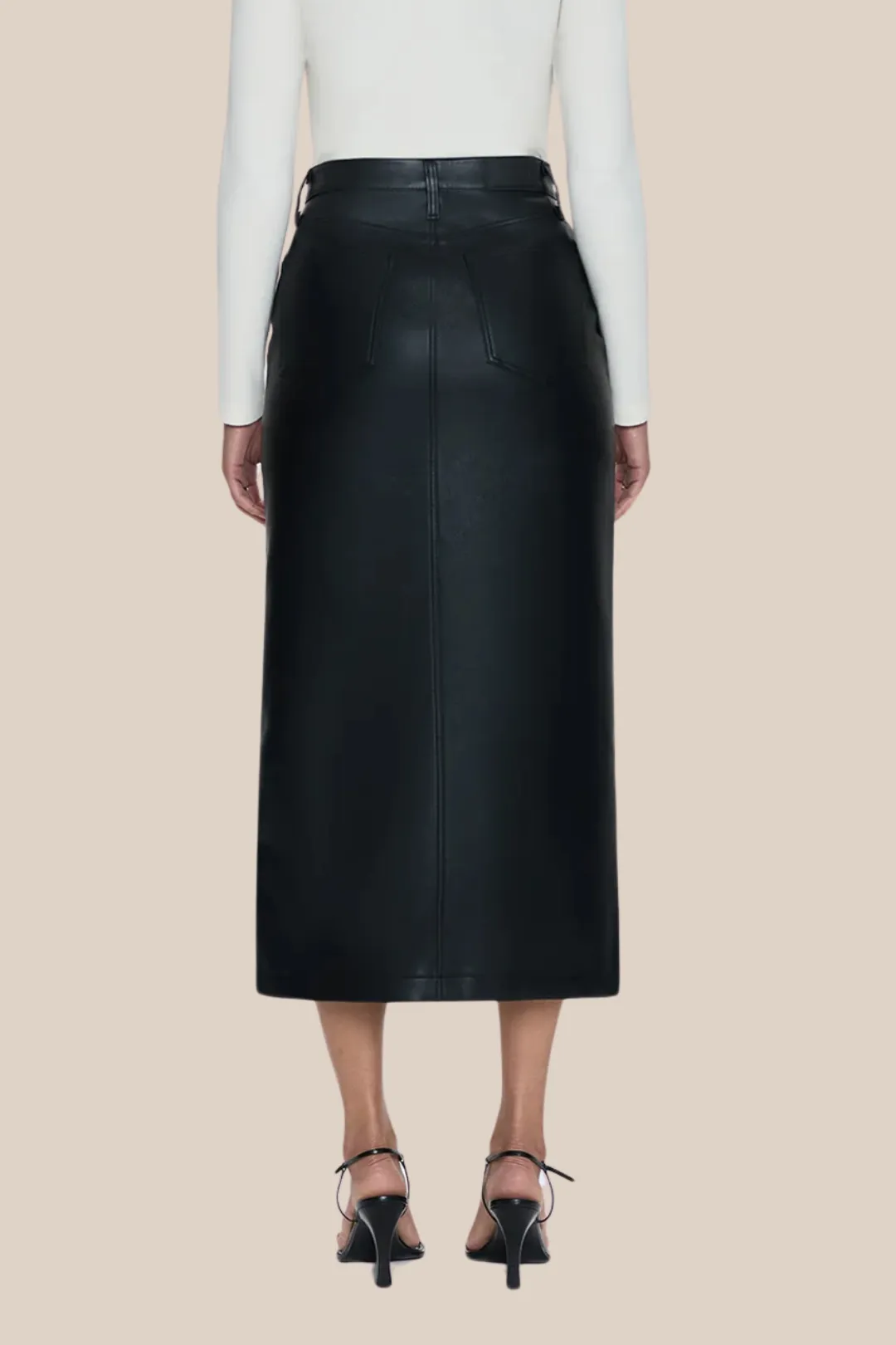 ALICE MIDI SKIRT - SLATE BLACK