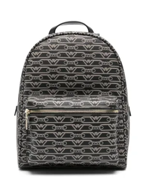 Allover logo backpack
