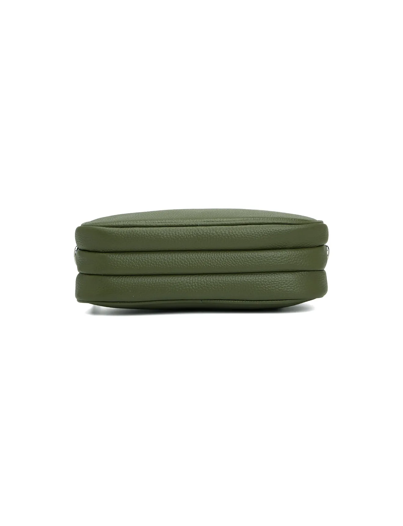 ALLY TRIPLE COMPARTMENT CROSSBODY -E1-0811A-OLIVE- NEW IN
