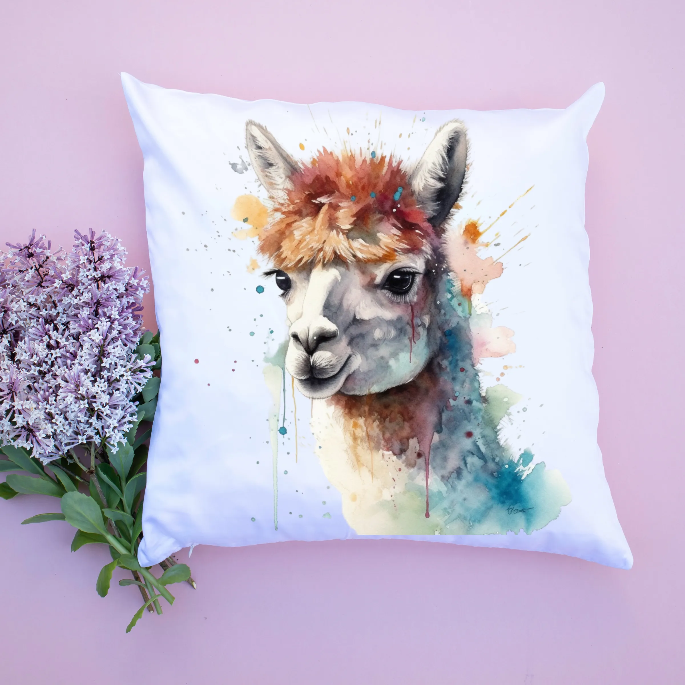 Alpaca Canvas Art Printable Digital Art (36x36) ALP003