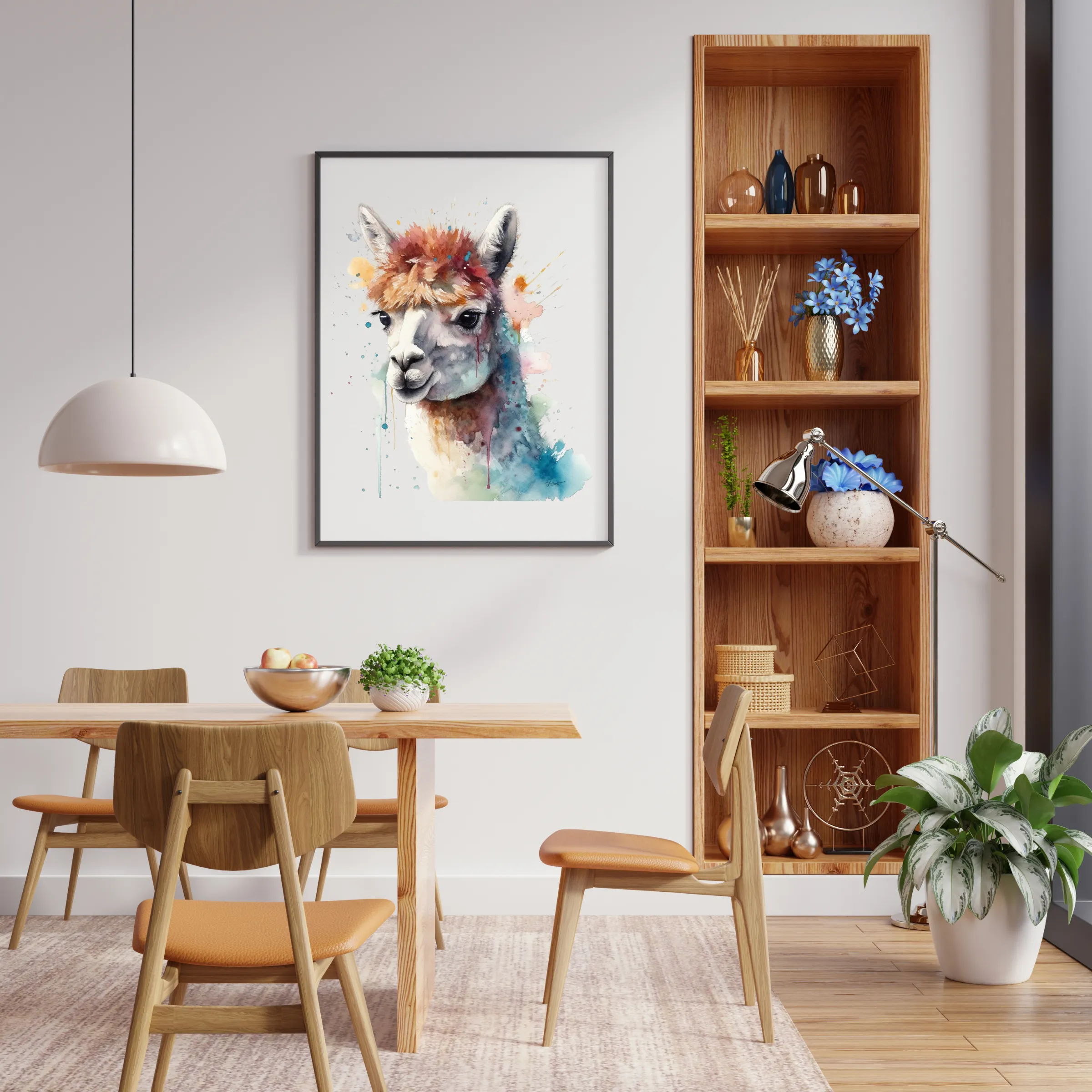 Alpaca Canvas Art Printable Digital Art (36x36) ALP003