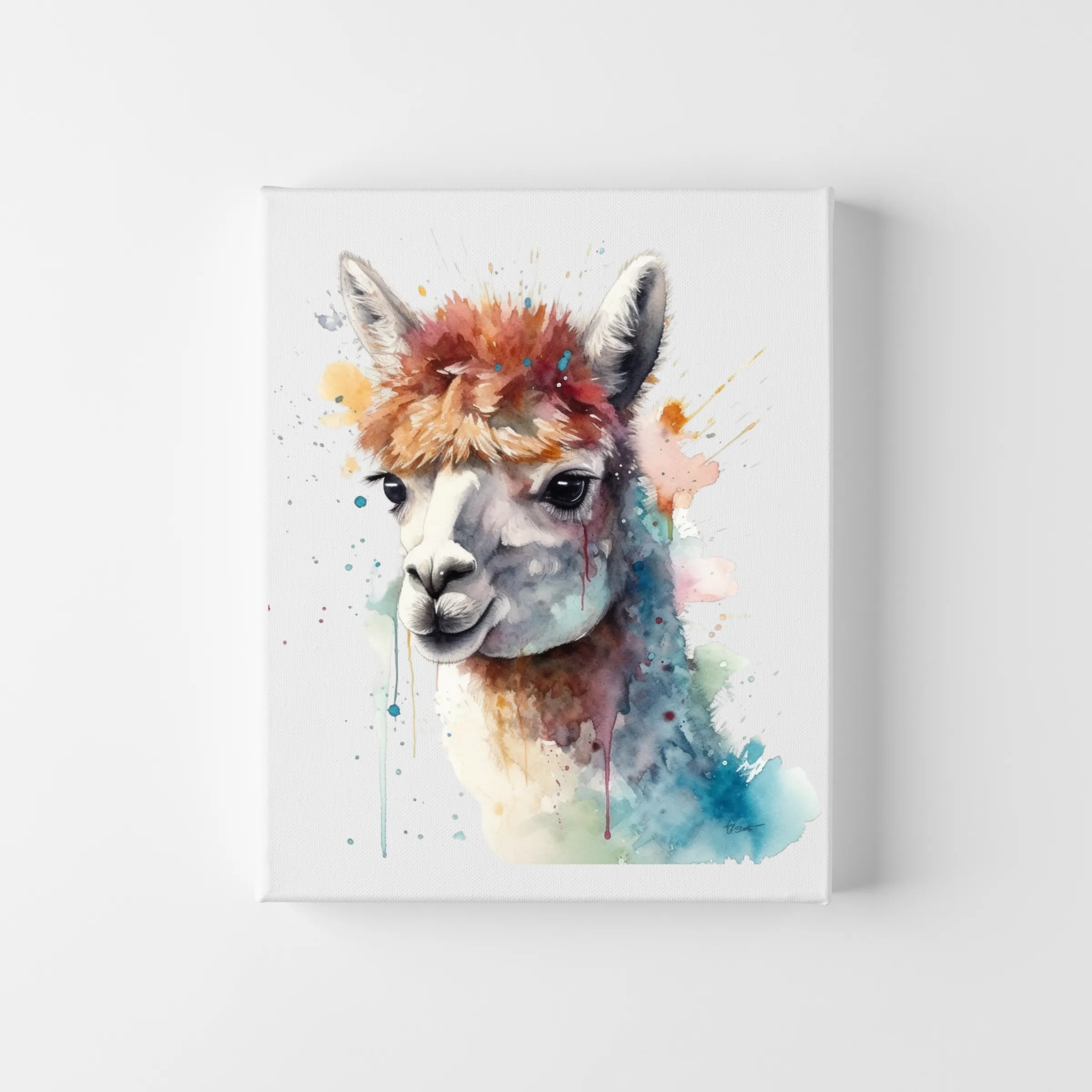 Alpaca Canvas Art Printable Digital Art (36x36) ALP003