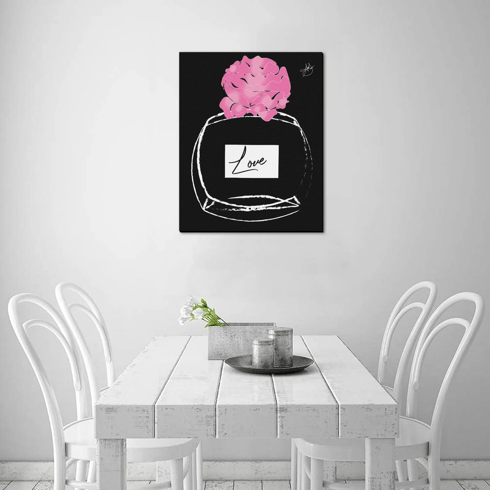 AMMA JO ARTWORK LOVE ART Office PRINT Frame Canvas Print 16"x20"