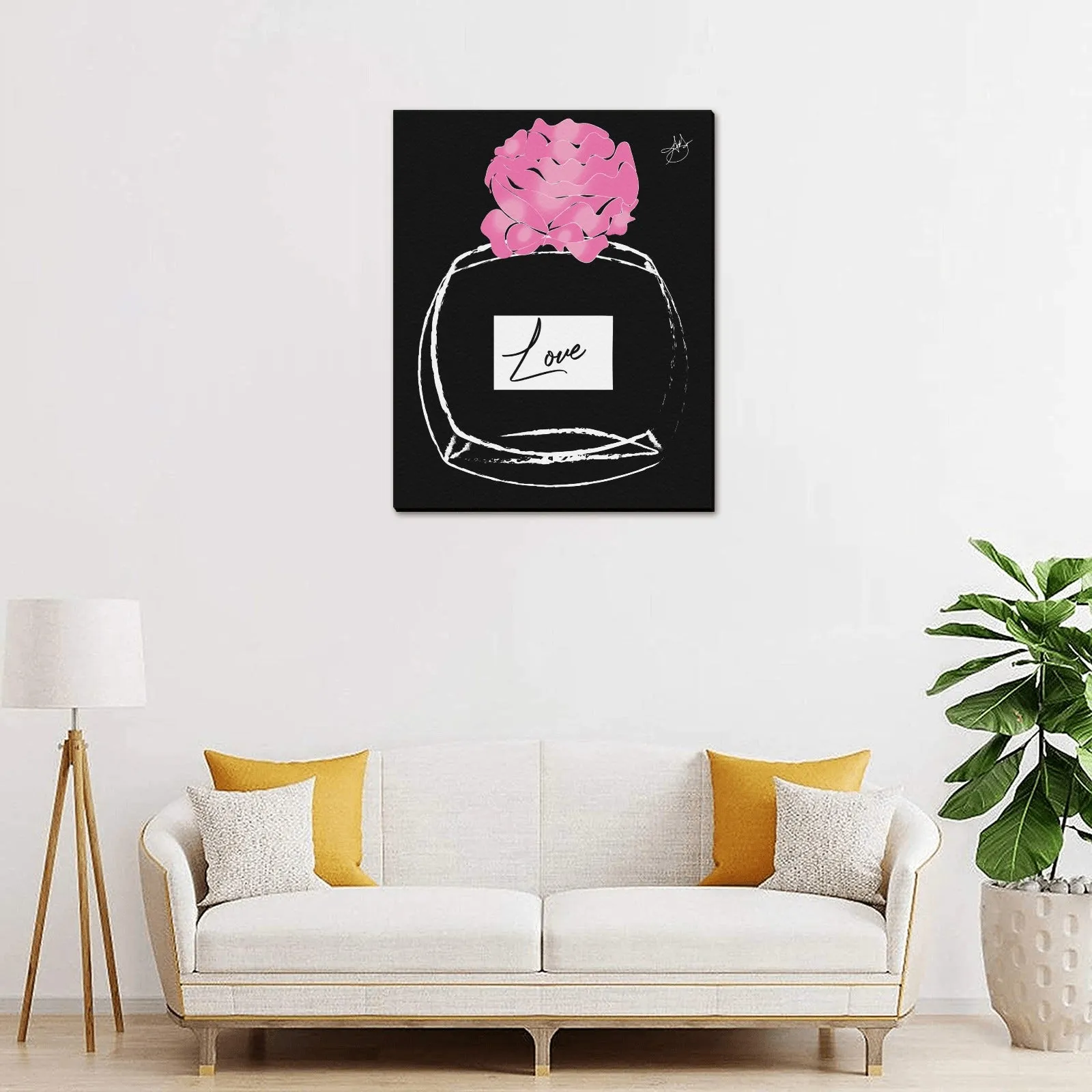 AMMA JO ARTWORK LOVE ART Office PRINT Frame Canvas Print 16"x20"