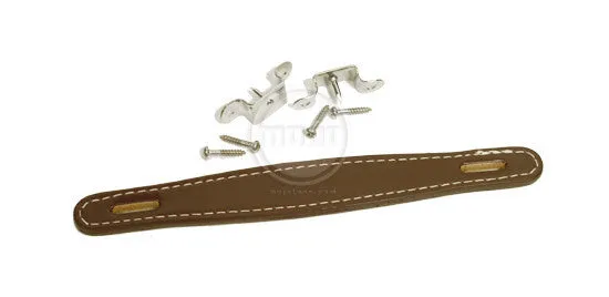 Amp handle - Fender style raised brown leather