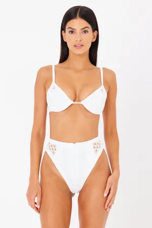 Amy Top in Faux Leather