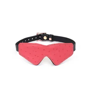 Angel's Kiss Pink Leather Blindfold