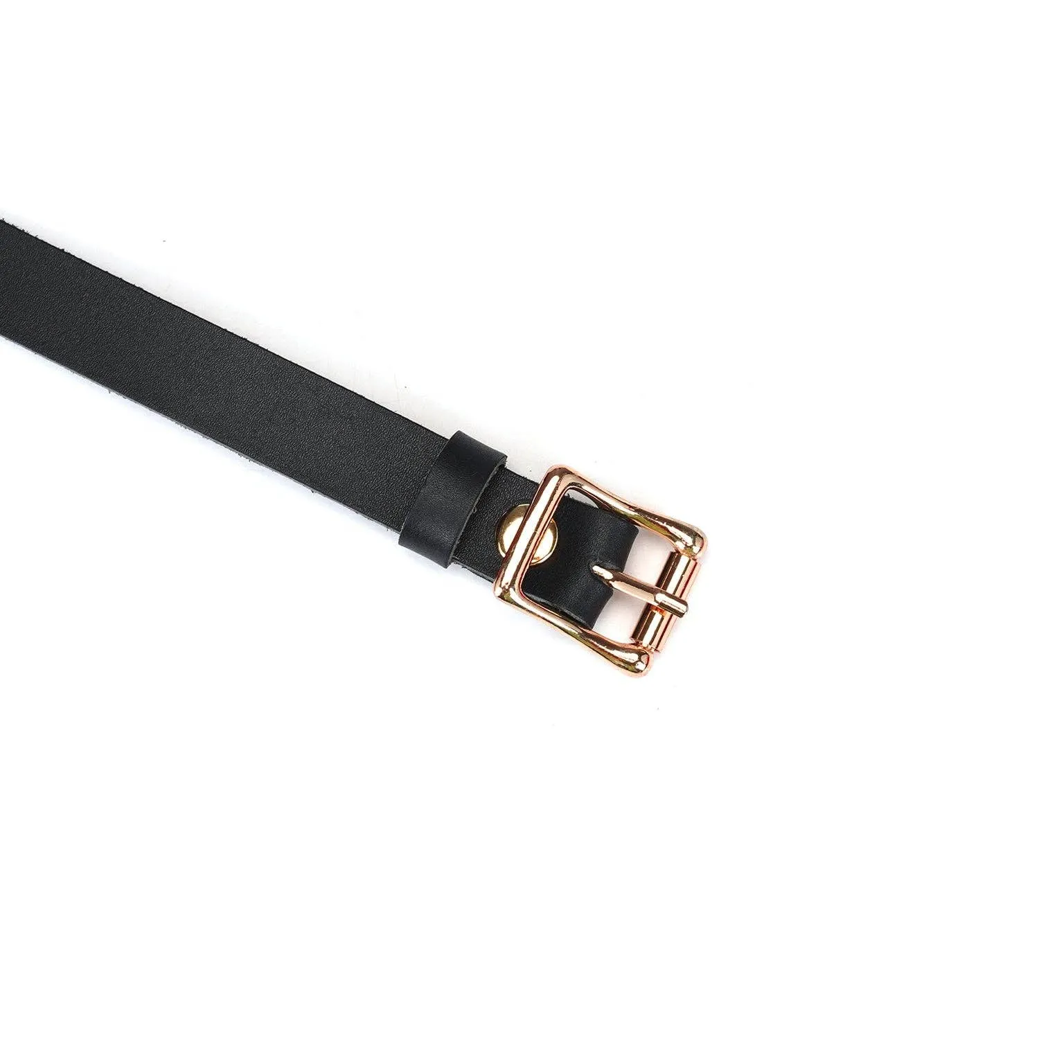Angel's Kiss Pink Leather Blindfold