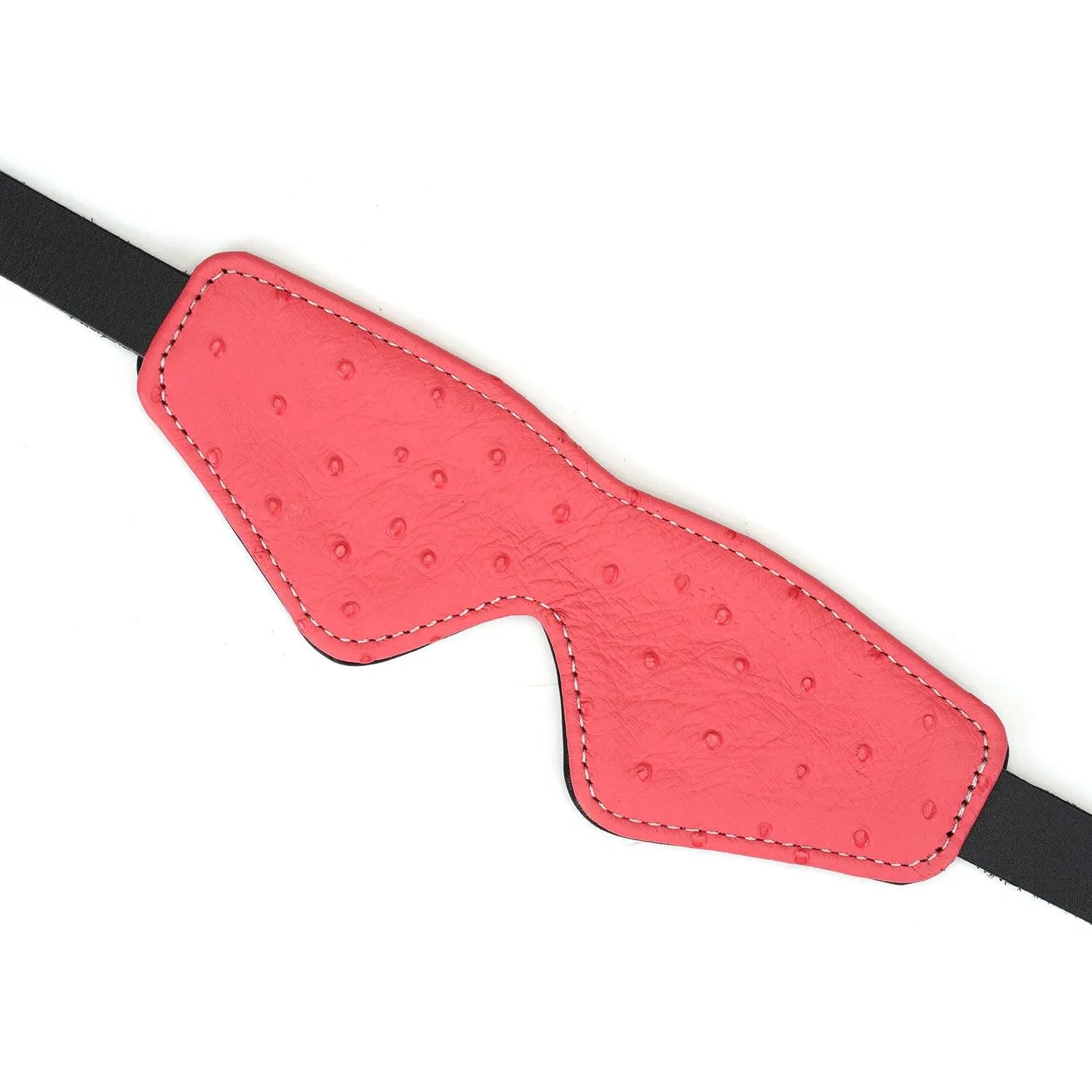 Angel's Kiss Pink Leather Blindfold