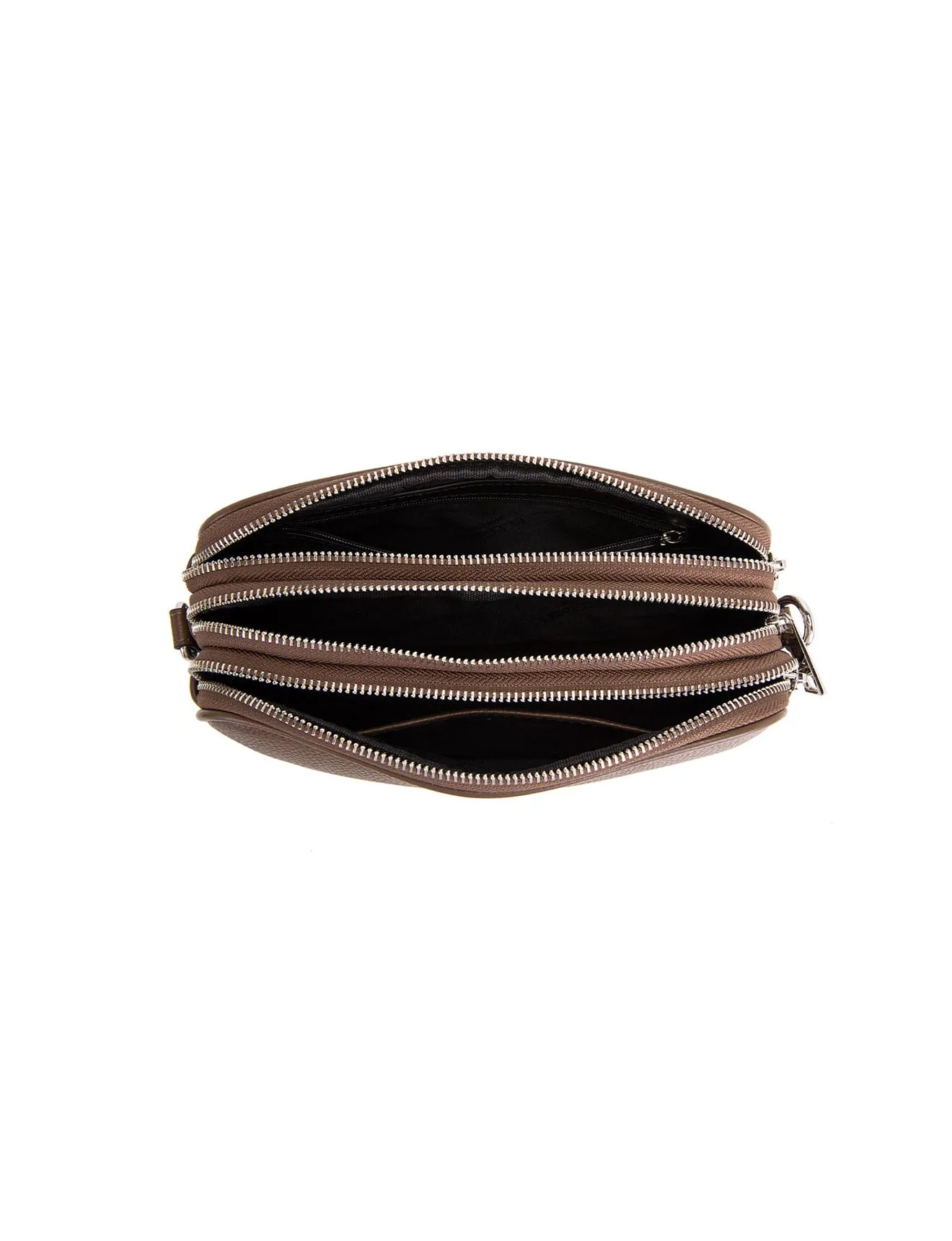 ANNA TRIPLE COMPARTMENT CROSSBODY -E1-0811B-CINNAMON