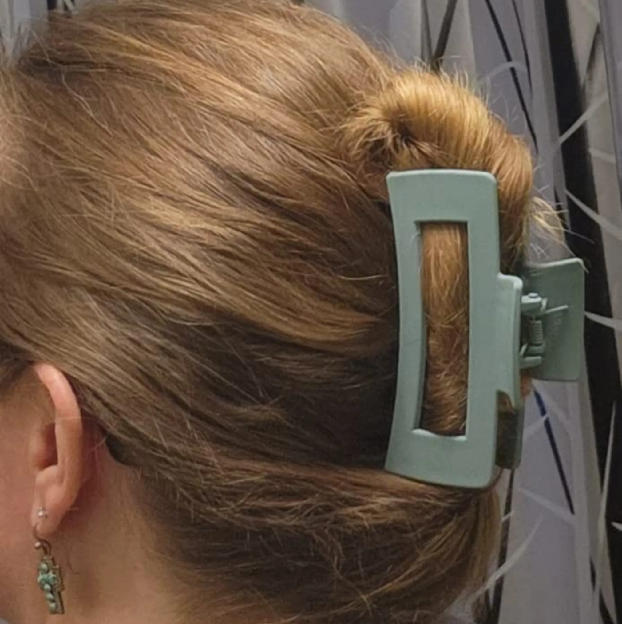 Apple Green Box Hair Claw Clip