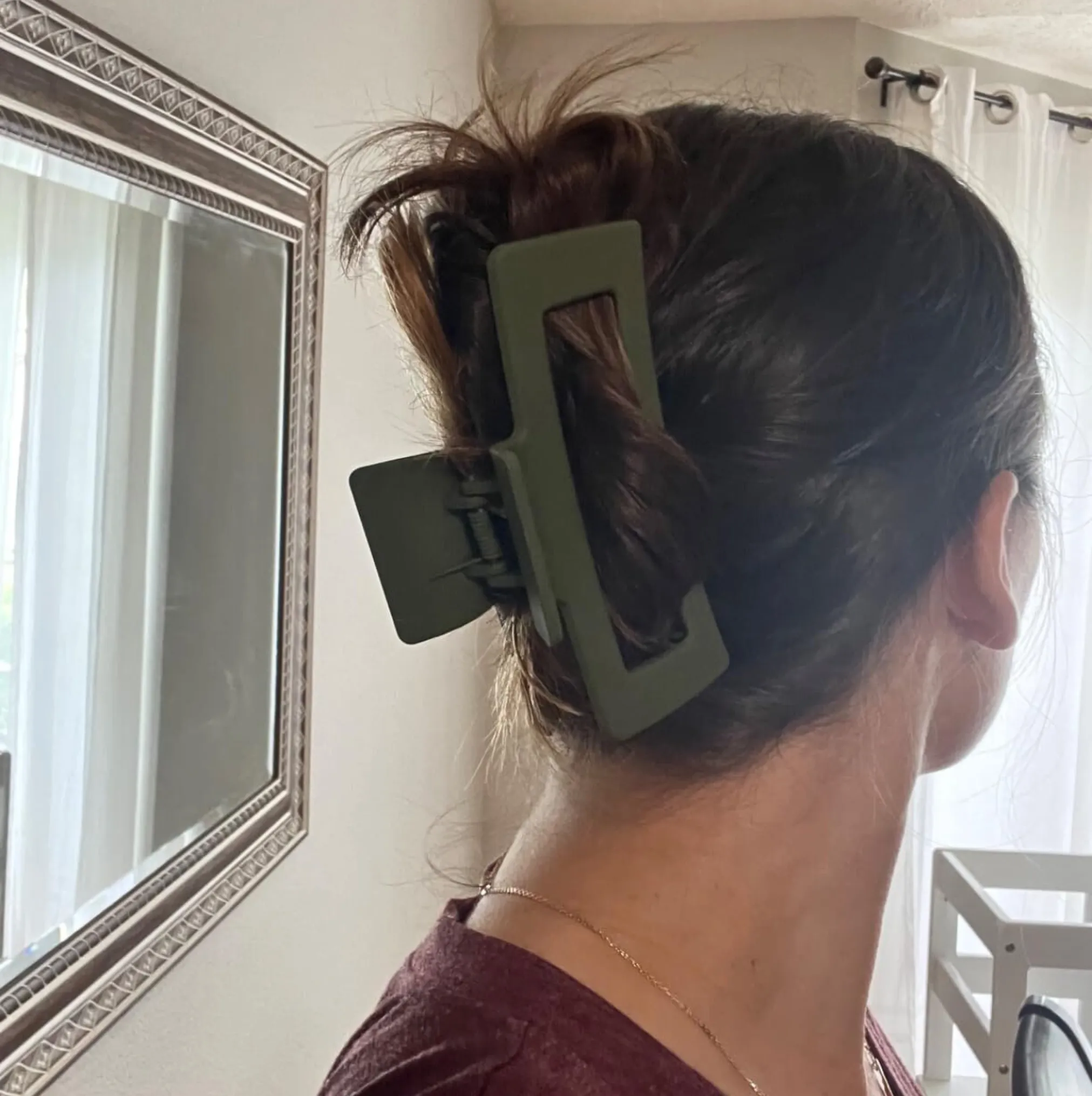 Apple Green Box Hair Claw Clip