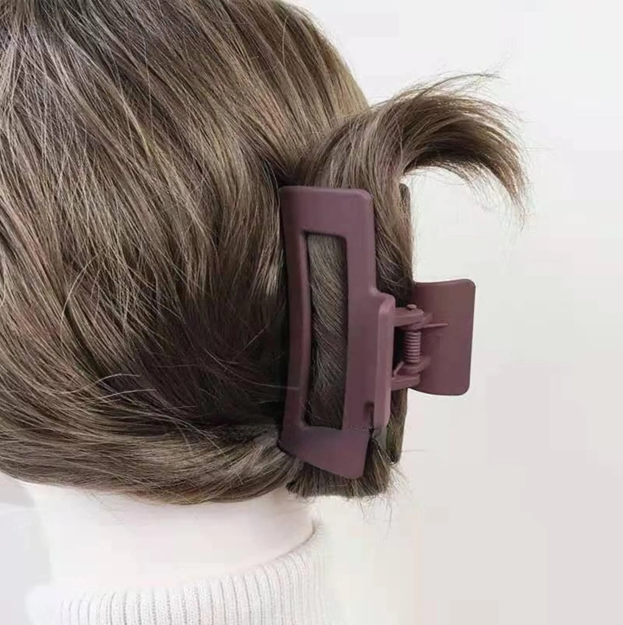 Apple Green Box Hair Claw Clip