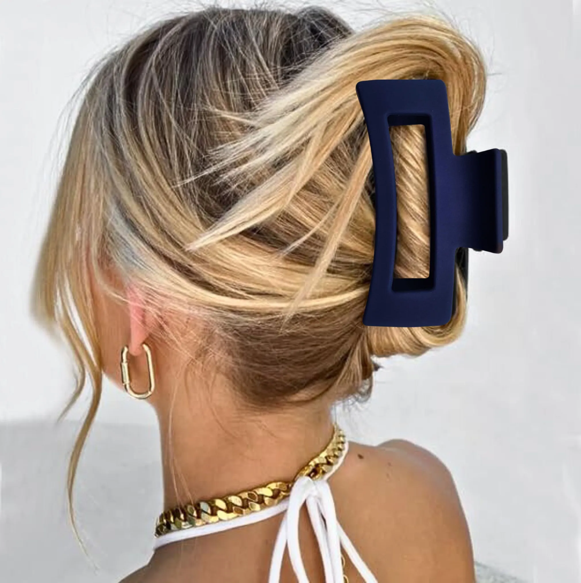 Apple Green Box Hair Claw Clip