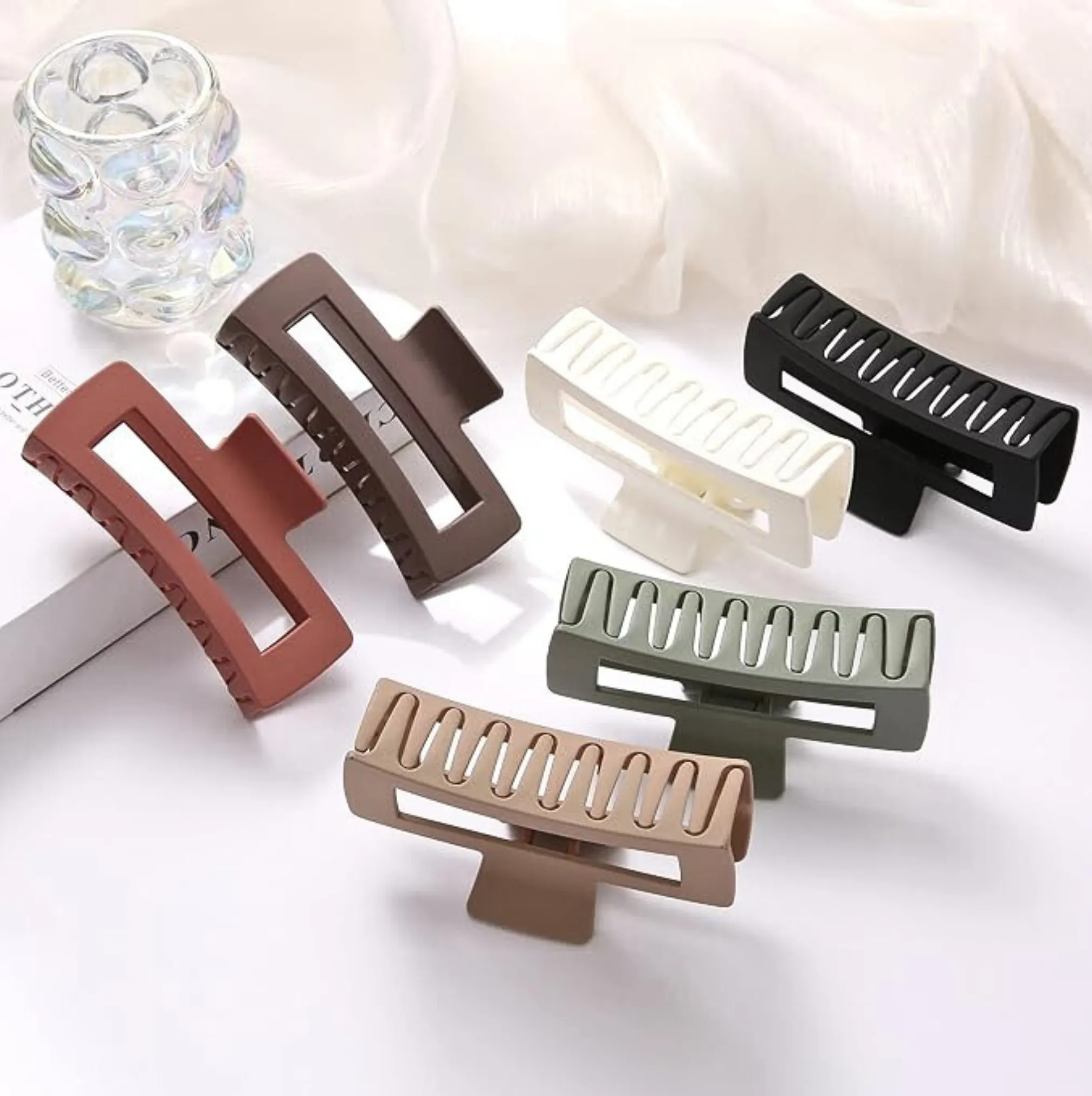 Apple Green Box Hair Claw Clip