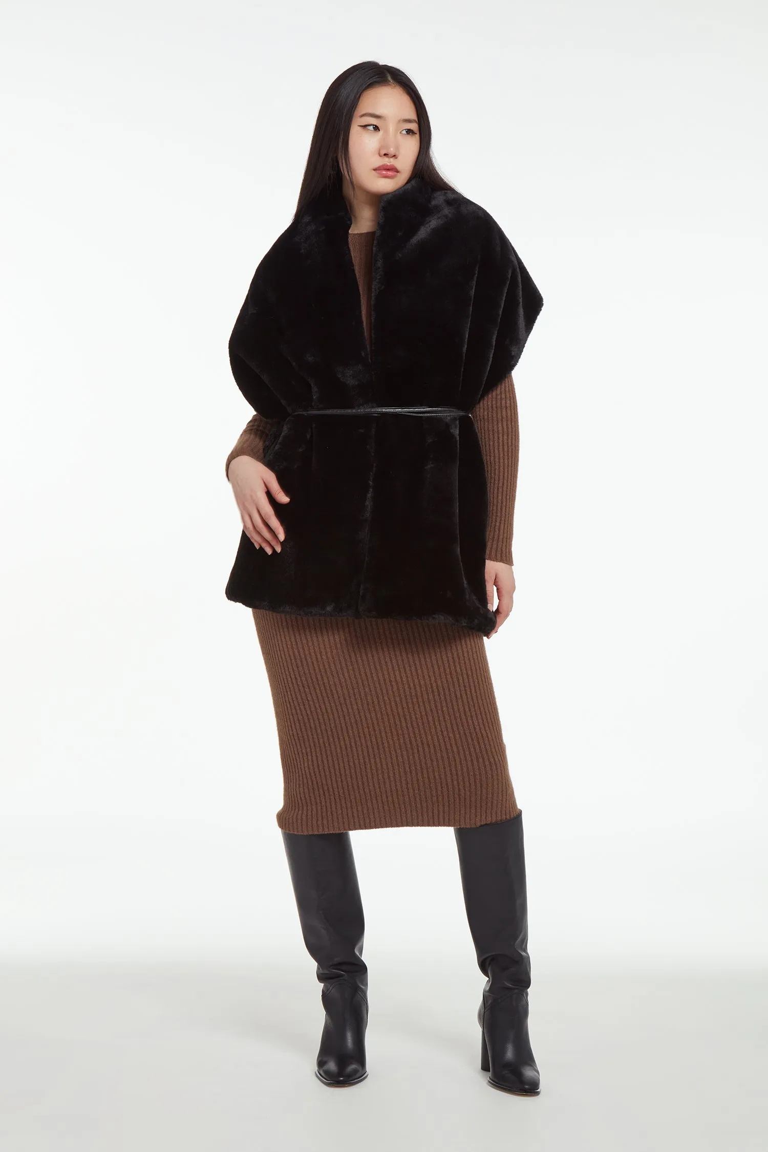 Aretha Wrap in Noir